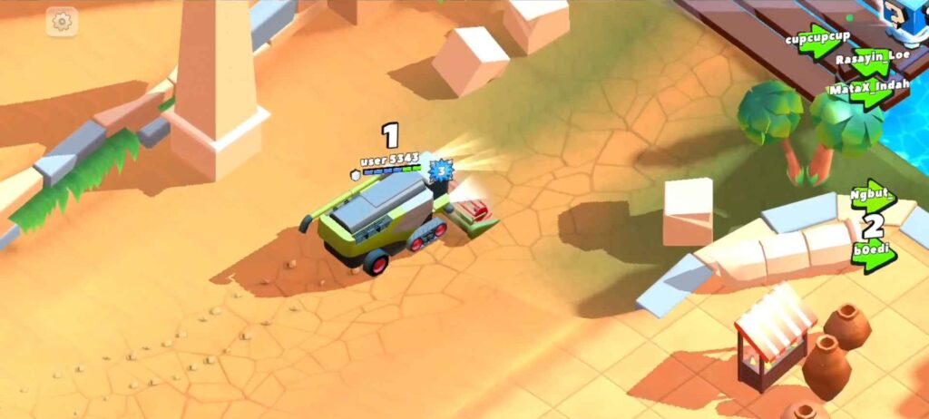 choose a car and crash other player cars 